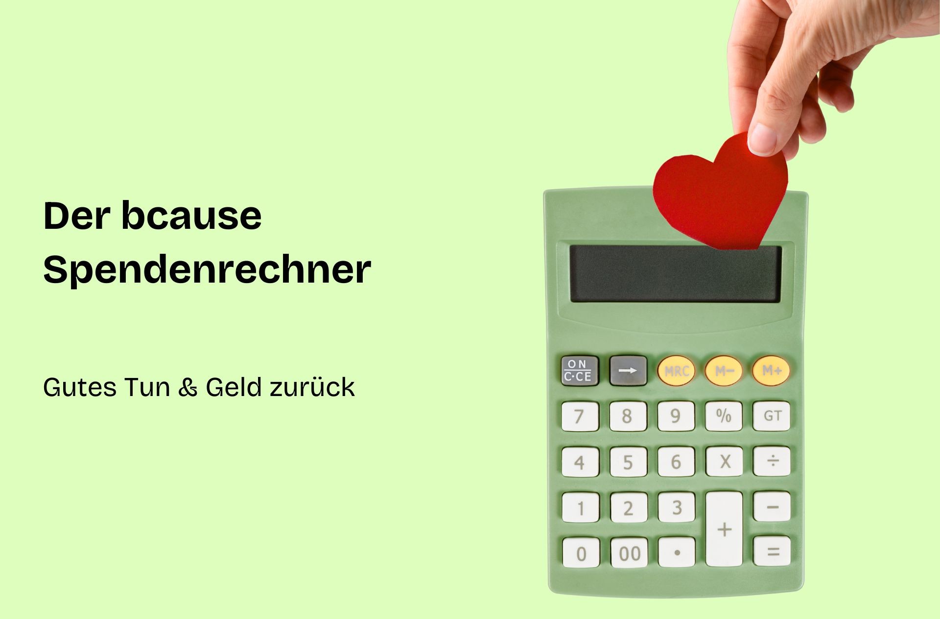 Vorstellung des bcause Spendenrechners 