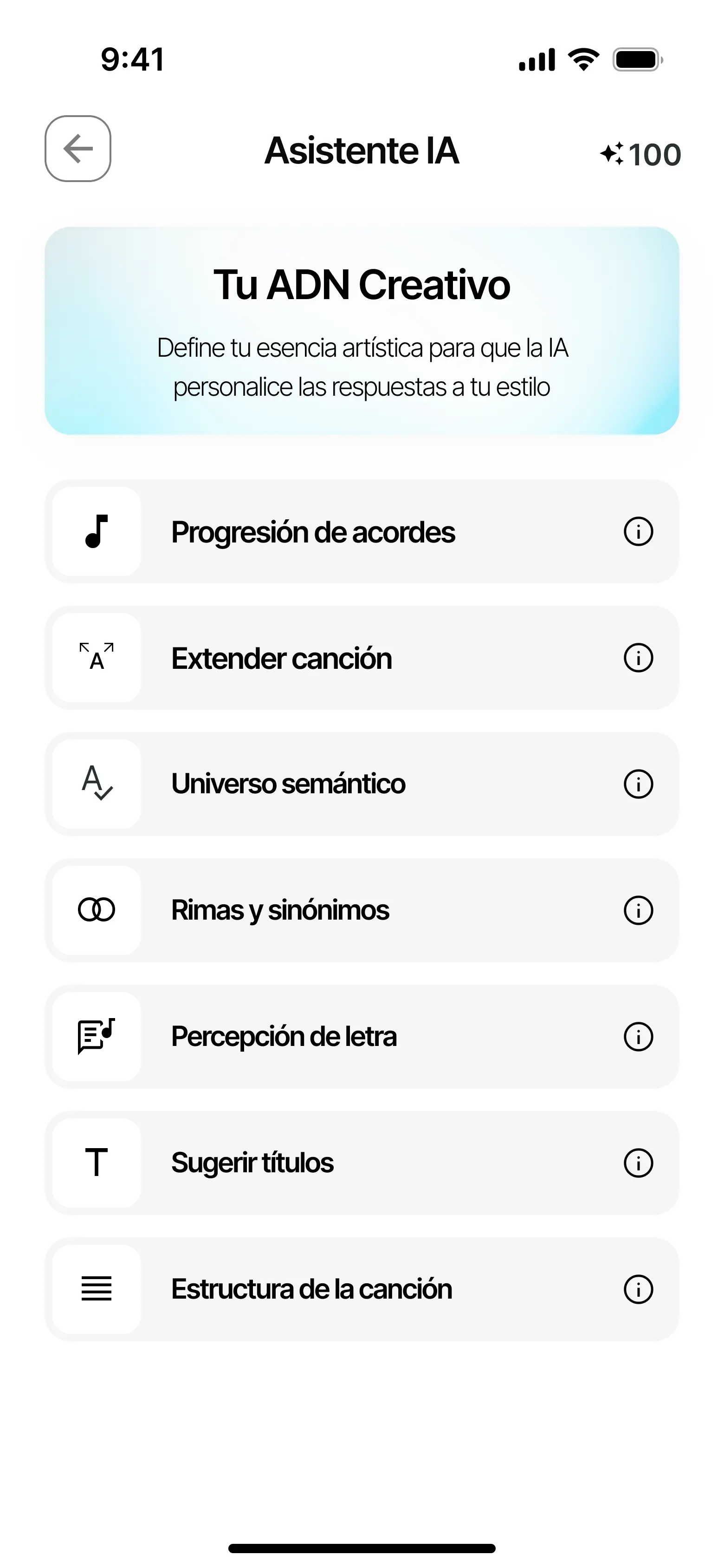 Asistente IA de Zoundroom que actúa como copiloto creativo