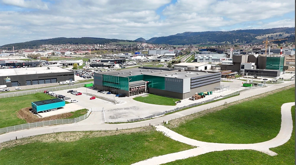 Vue aérienne d’un parc d’activités