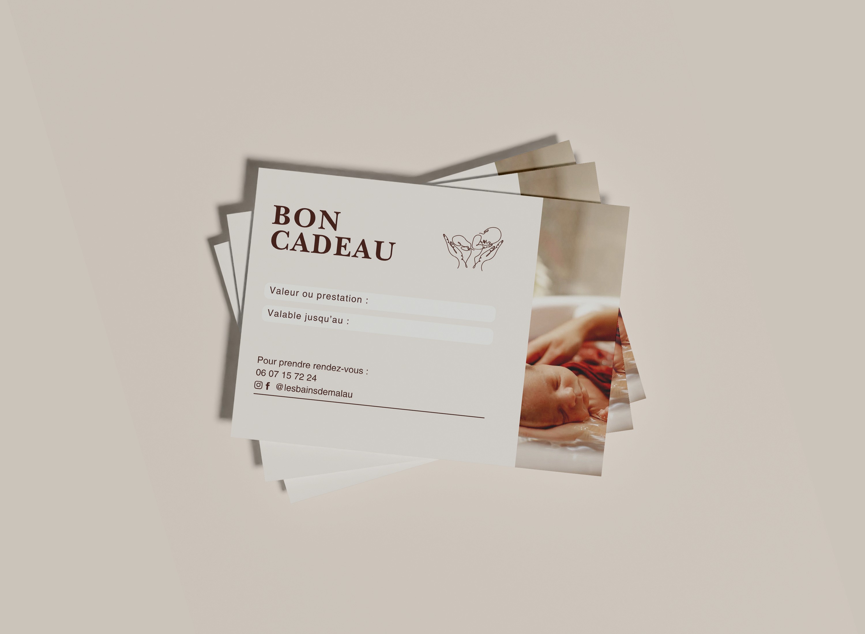 Businesscard Mockup shows Branding
