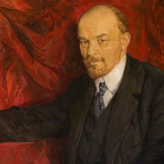 Portada de ABC del comunismo II: «Marx, Lenin, Gramsci y el eurocomunismo: 150 años de continuidad», estudio de IdeaPaís, mostrando un retrato de Lenin.