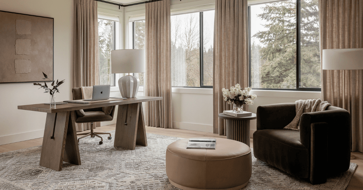 We’re so excited to share details from The Woodinville House: Her Office –– one of our favorite interior design + professional organizing projects in Woodinville, WA.