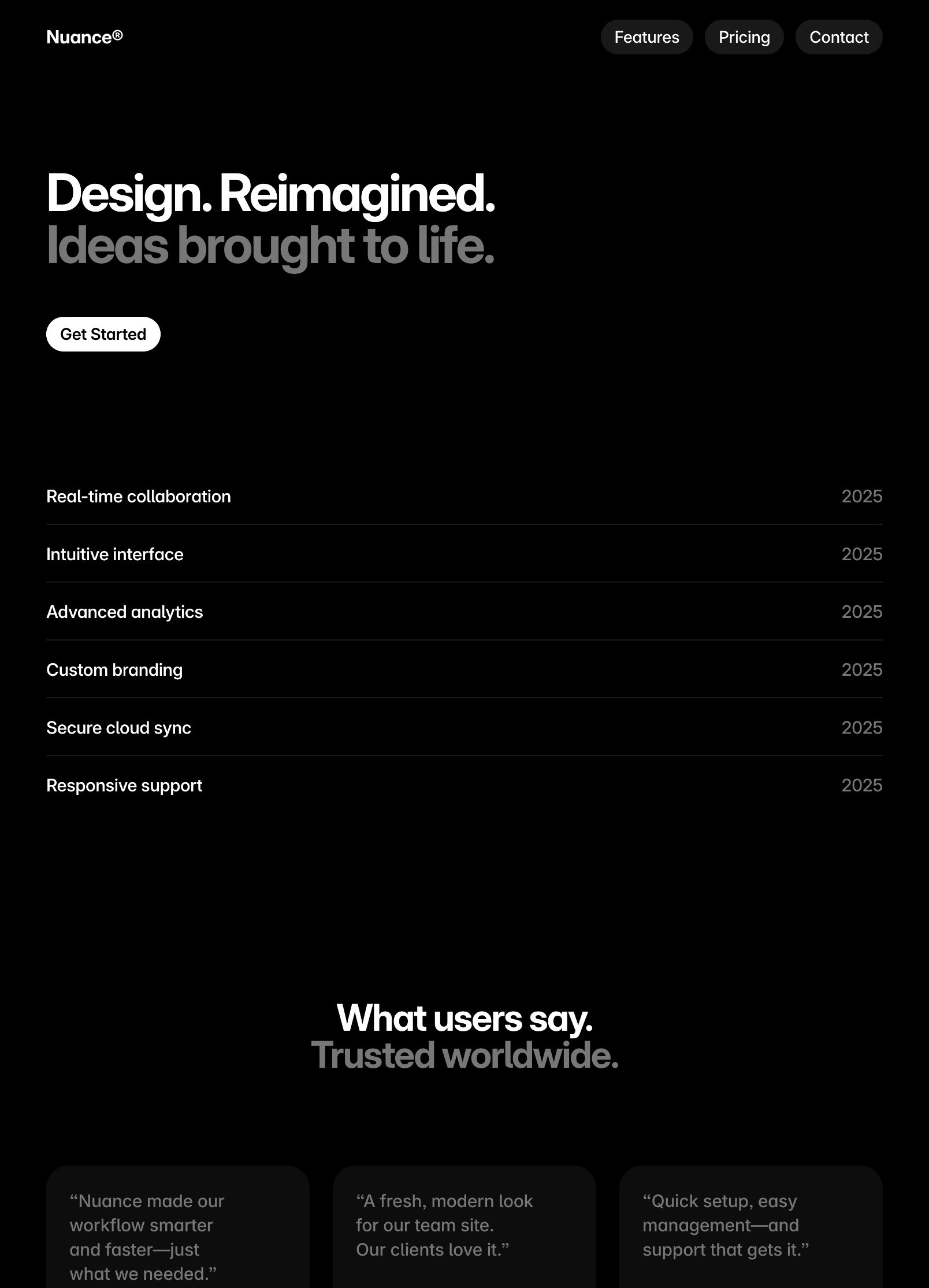 Example of a page generated by Wireframer
