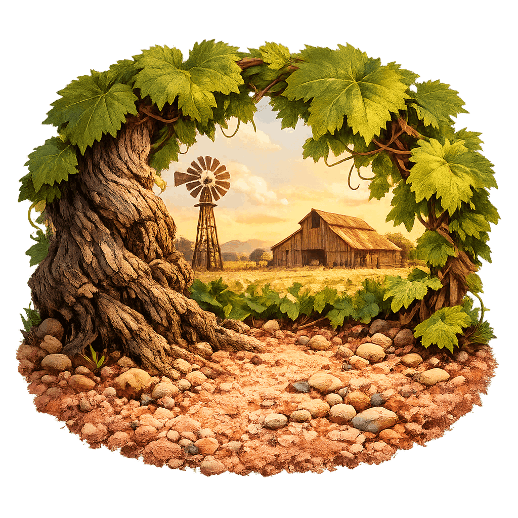 Detailed graphic of the Jahant wine region.