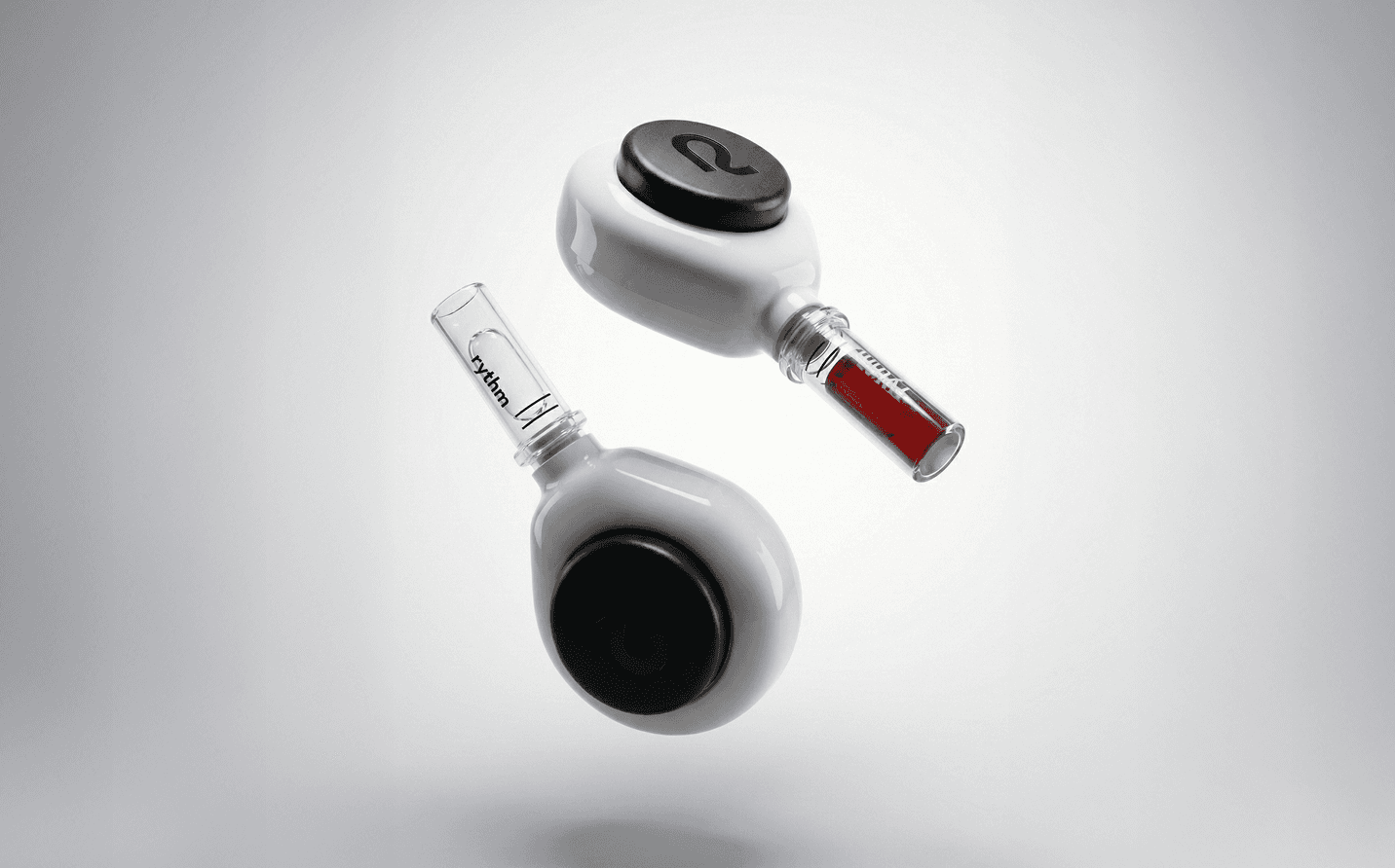 Smiling woman with clear glowing skin, doing the rythm at home blood collection representing healthy skin and internal health