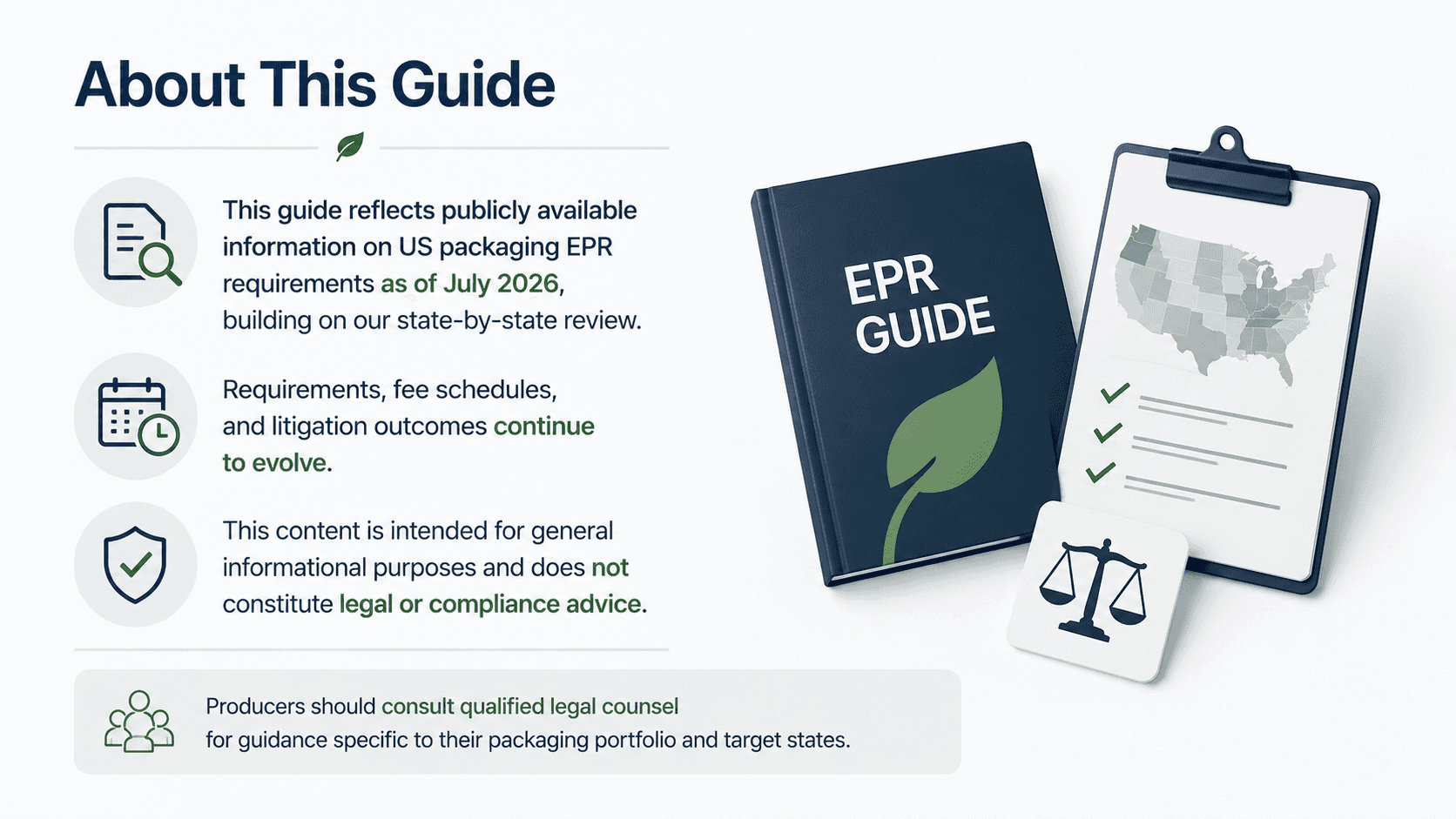"About This Guide" infographic
