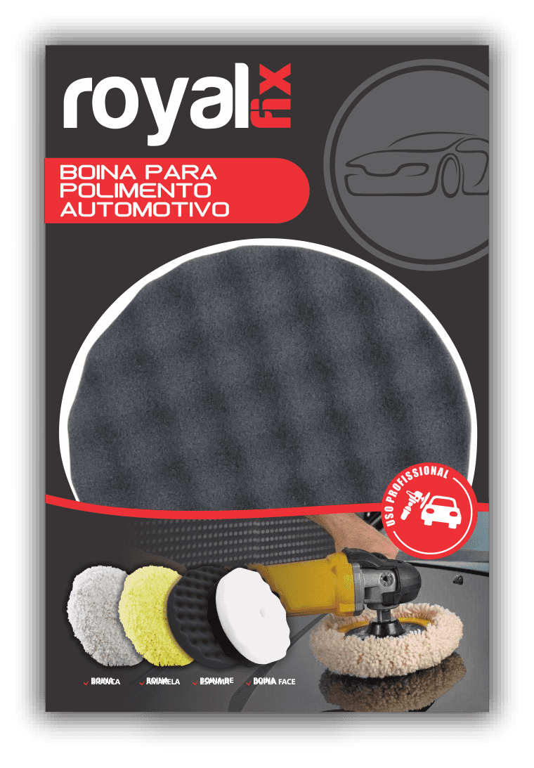 Royal Fix Boina para polimento cinza