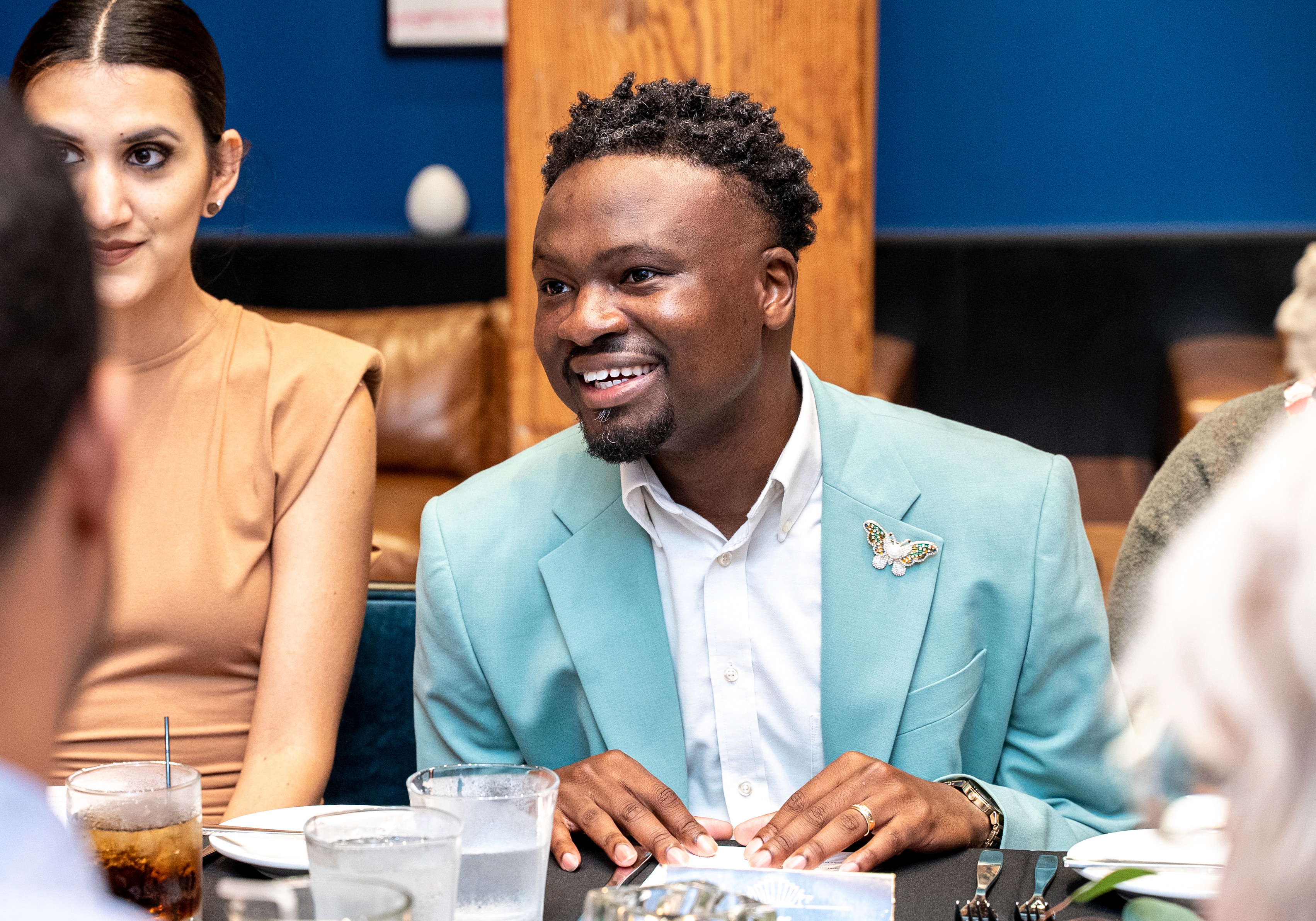 jeff aguy at a dinner