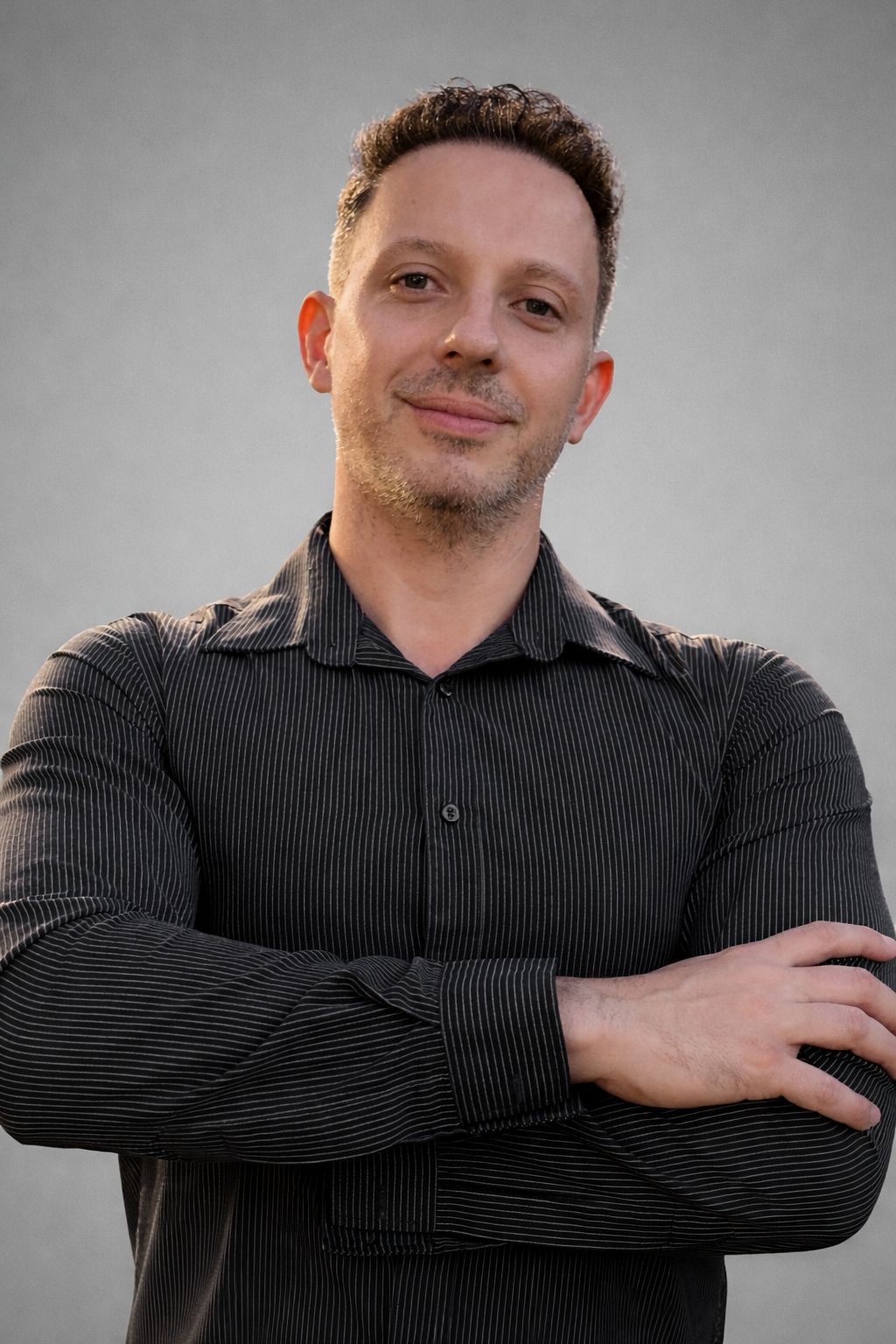 Portrait of portfolio creator – front view