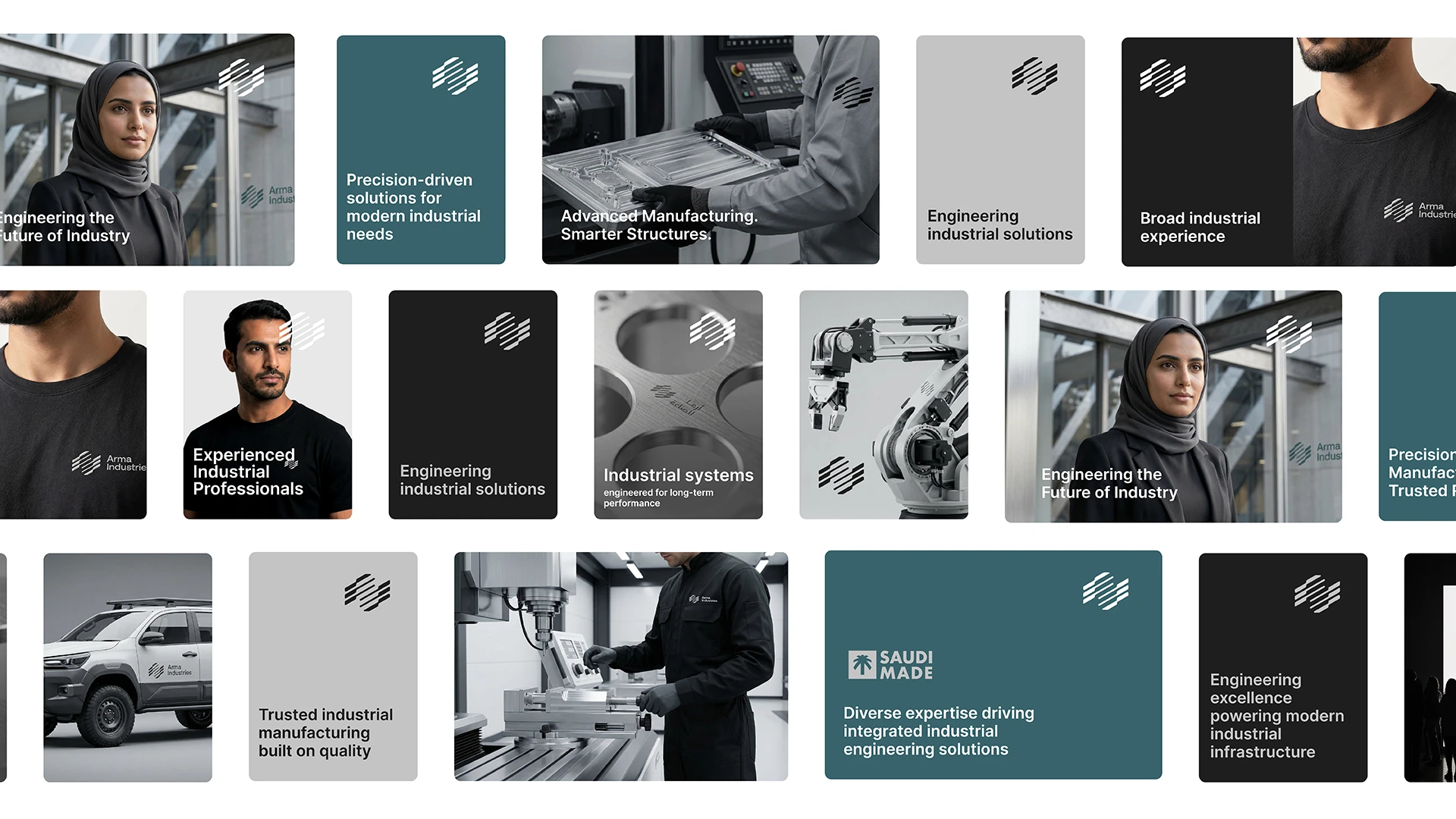 Streetside billboard with flyposters of the Batch.Works brand and illustrations