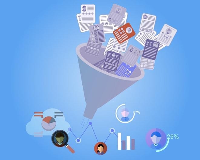 The image depicts a professional interview setting where a hiring manager and a candidate are engaged in a discussion at a modern office table, highlighting the importance of thoughtful questions and company culture during the interview process. Their interaction suggests a focus on job satisfaction and professional development opportunities within the organization.