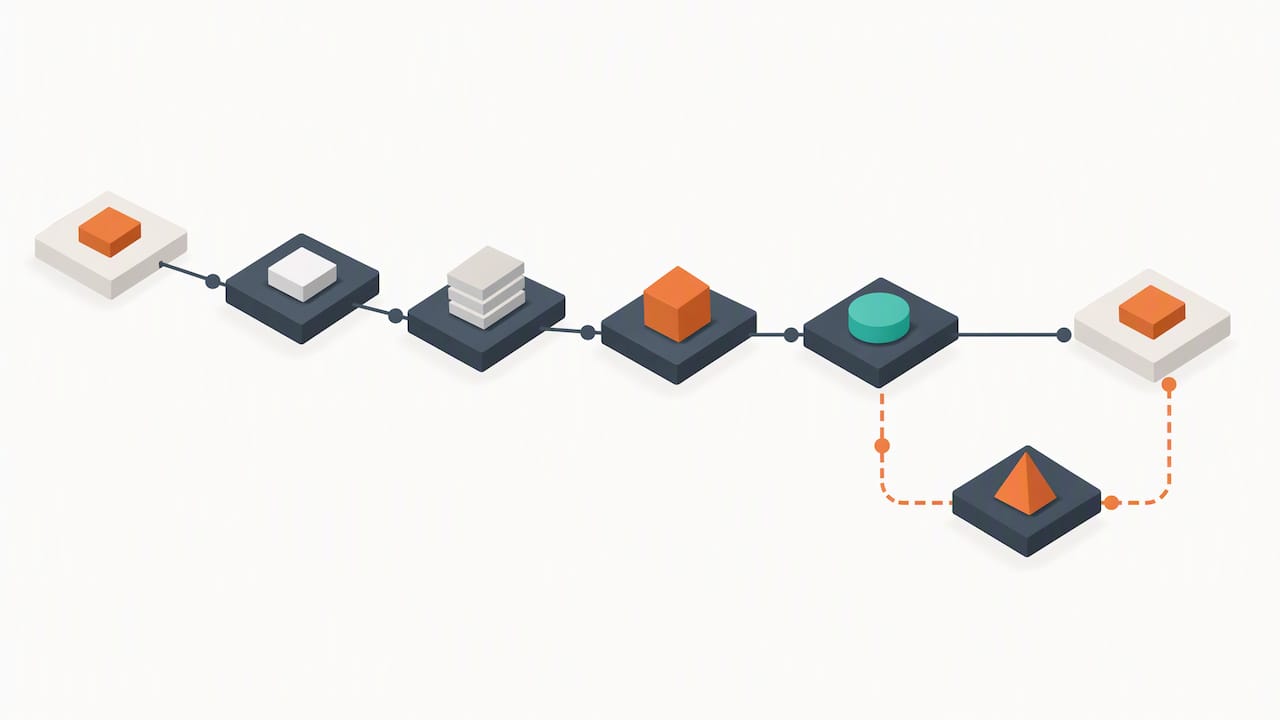 Work order moving through auditable workflow states