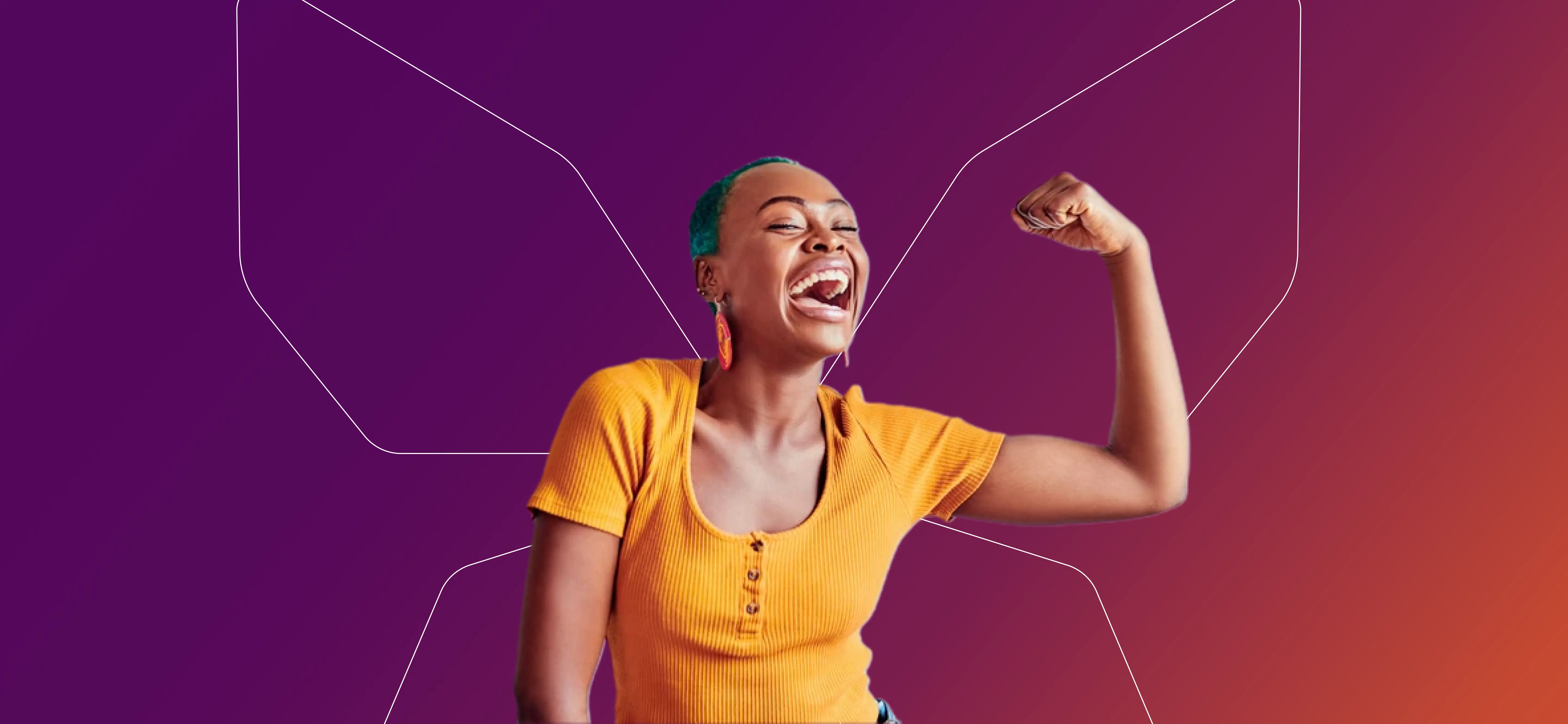 An image of a black woman who is smiling and feeling empowered from the RenewedMinds self development program