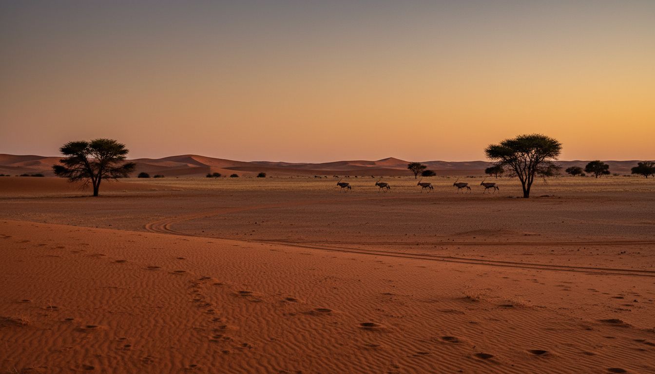 désert du Kalahari panorama