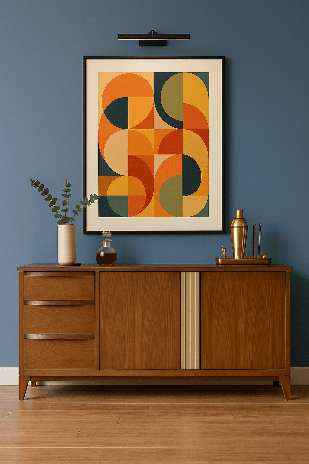 Kaufman MCM Sideboard restored by Naked Grain
