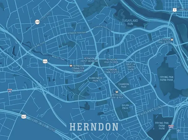 Herndon Virginia Map