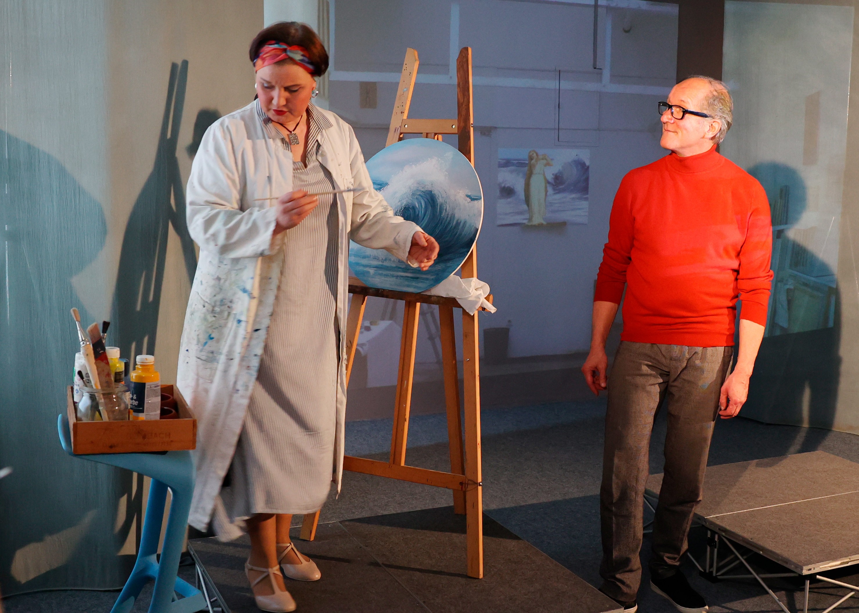 Anja Bube und Gesine Keller in "50 Jahr blondes Haar"