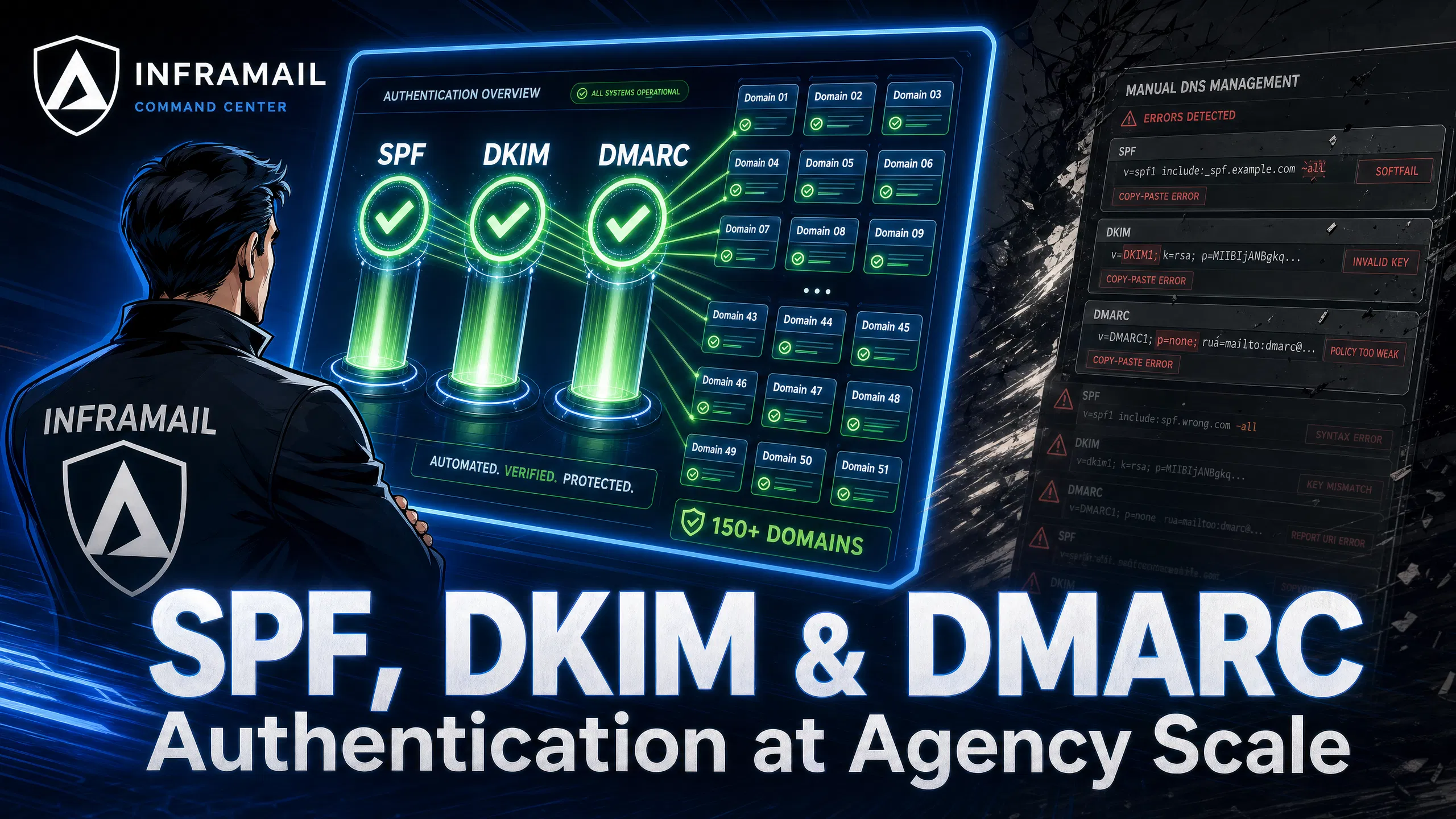Email Authentication for Cold Email at Agency Scale: SPF, DKIM, and DMARC Explained