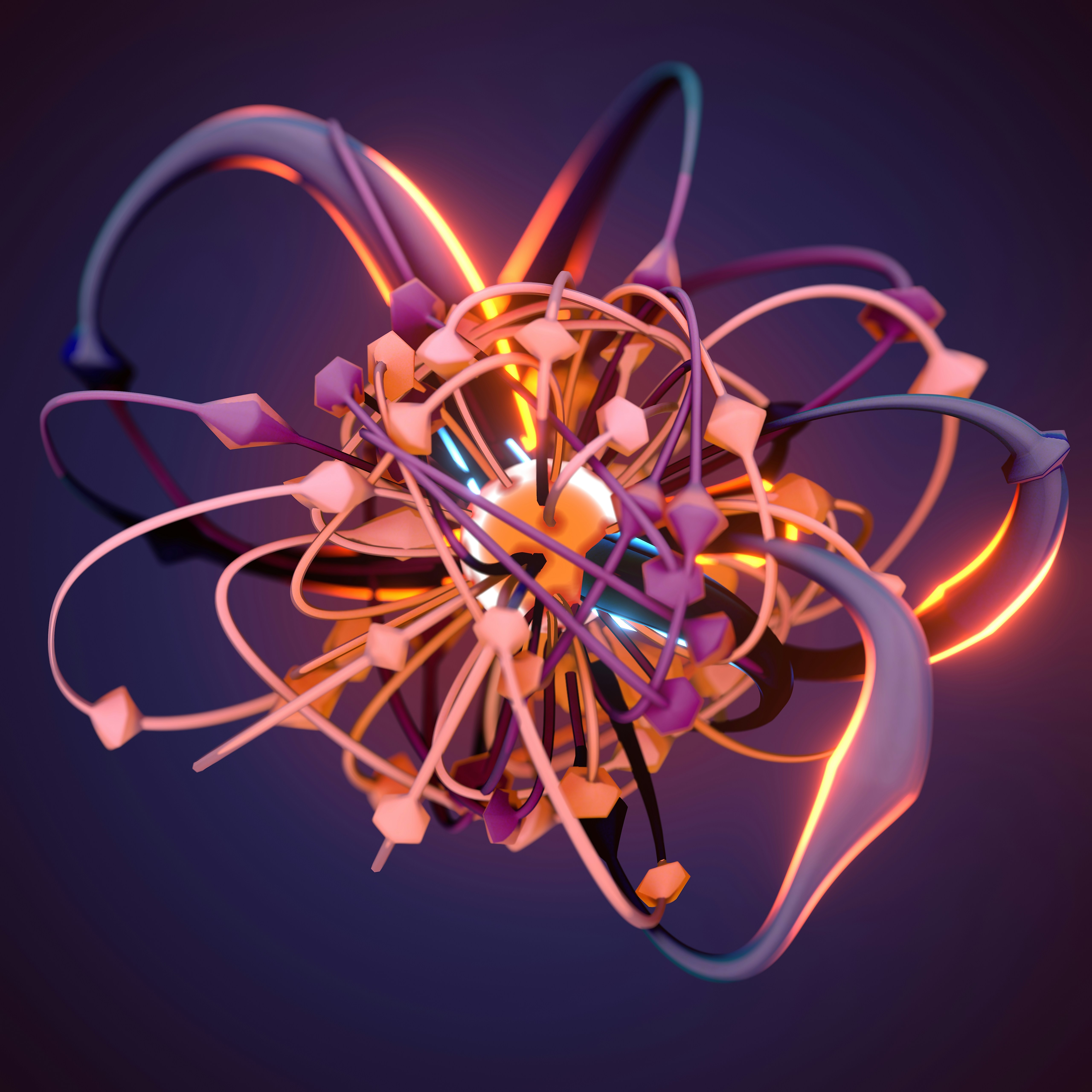 a close up of light particles