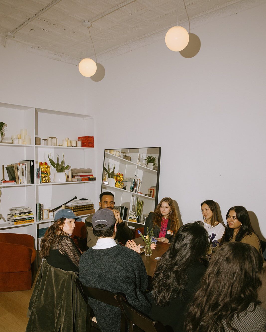 selective focus photography of jolly woman using peace hand gesture