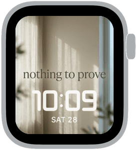 still words Apple Watch face preview 3 featuring winter, autumn, summer, and spring.