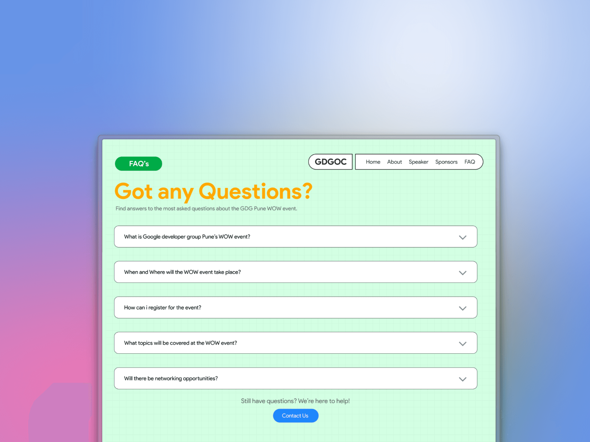 FAQ Section