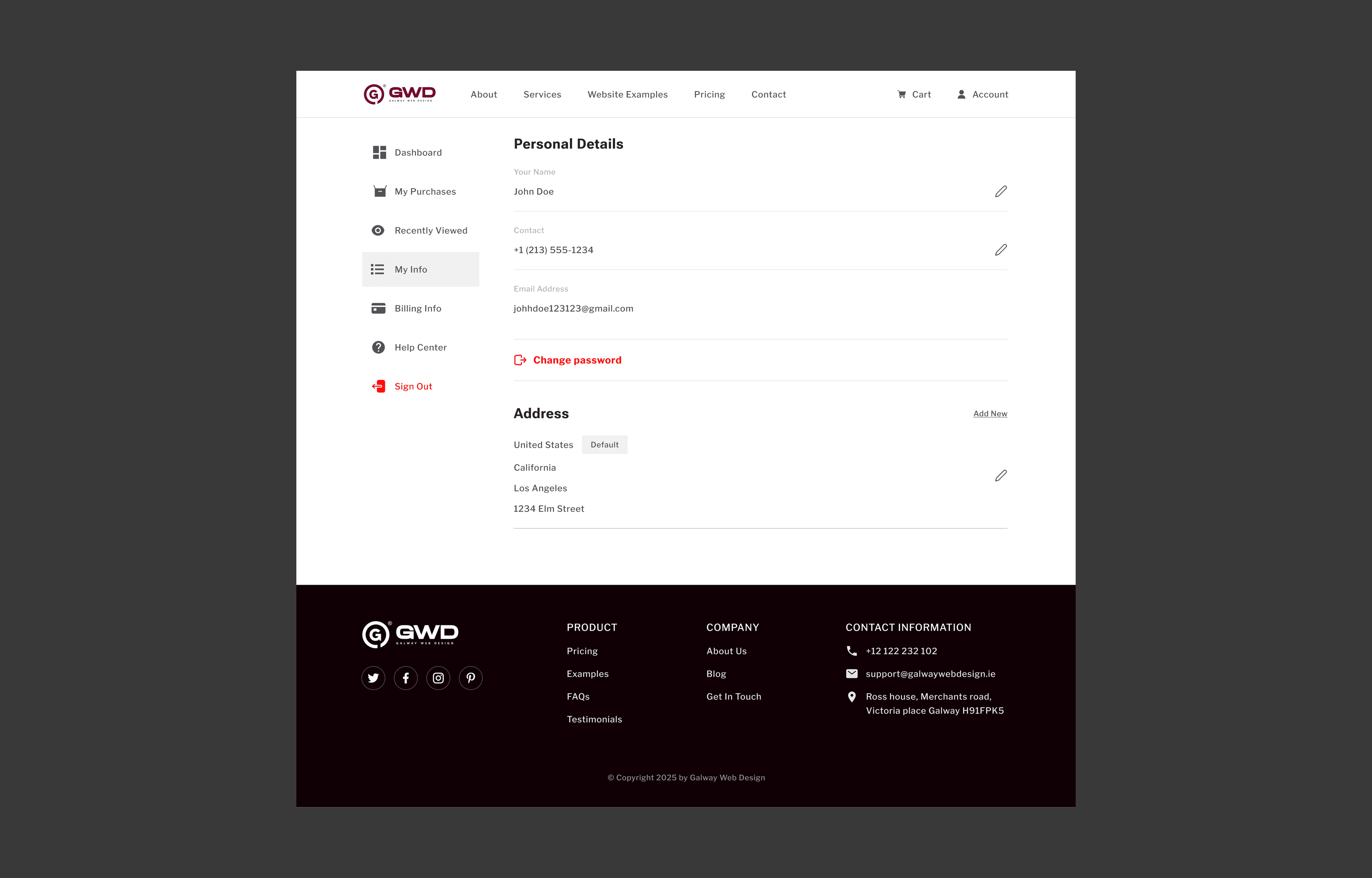 Full Dashboard with Sidebar