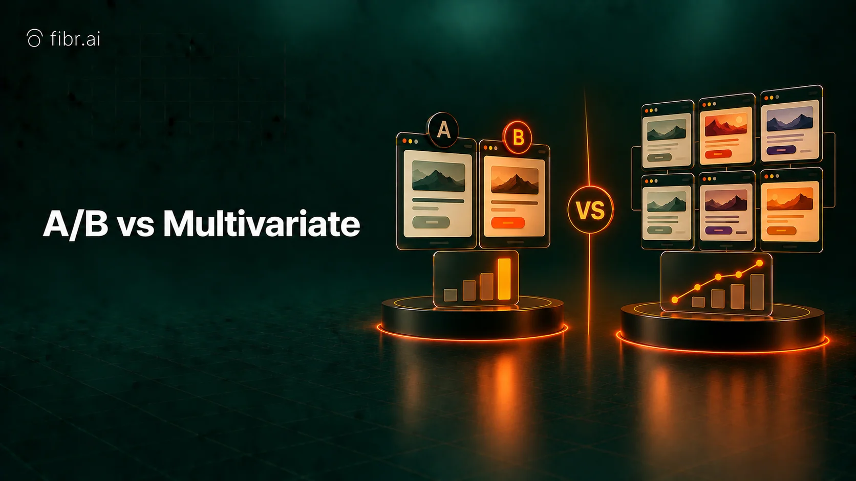 A/B versus multivariate testing comparison with analytics.