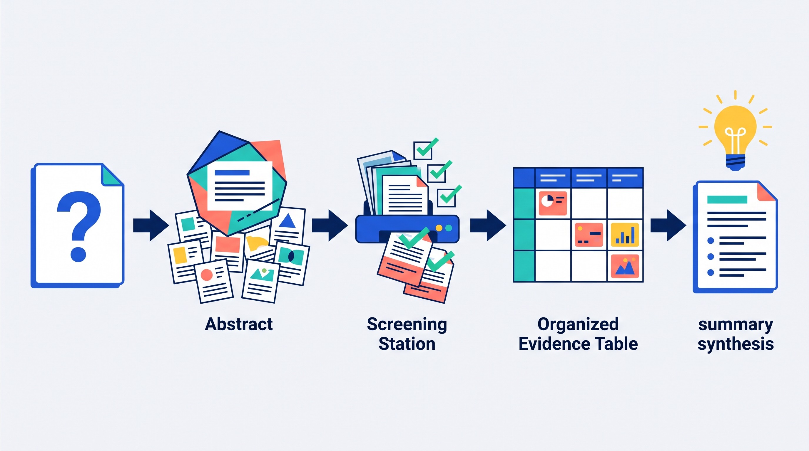 Research plan workflow from question to evidence