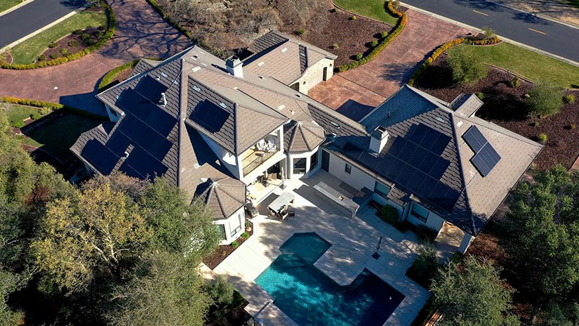 beautiful home in Granite Bay, CA with large solar system.