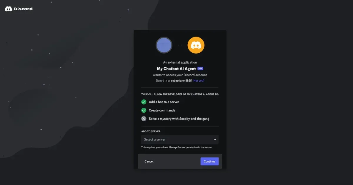 AgentX Discord setup