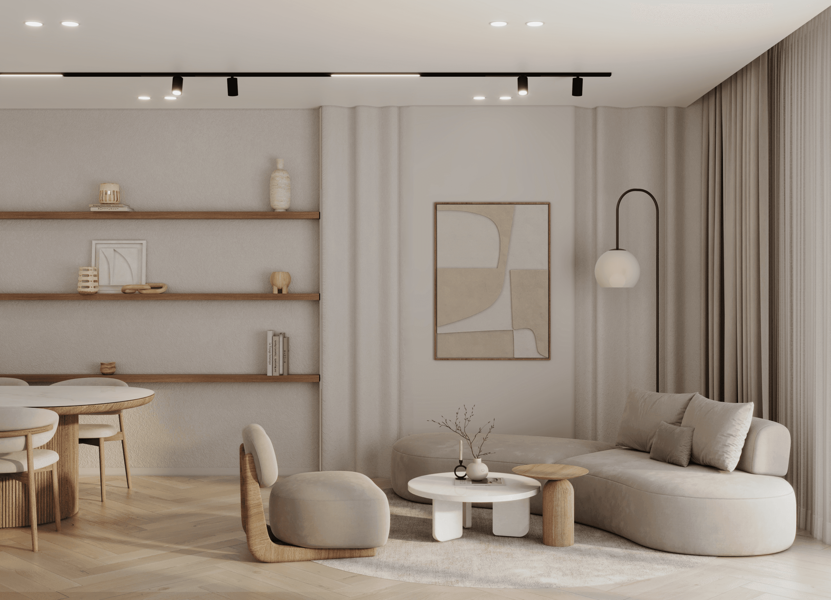 Project showcase image featuring a modern, refined interior.