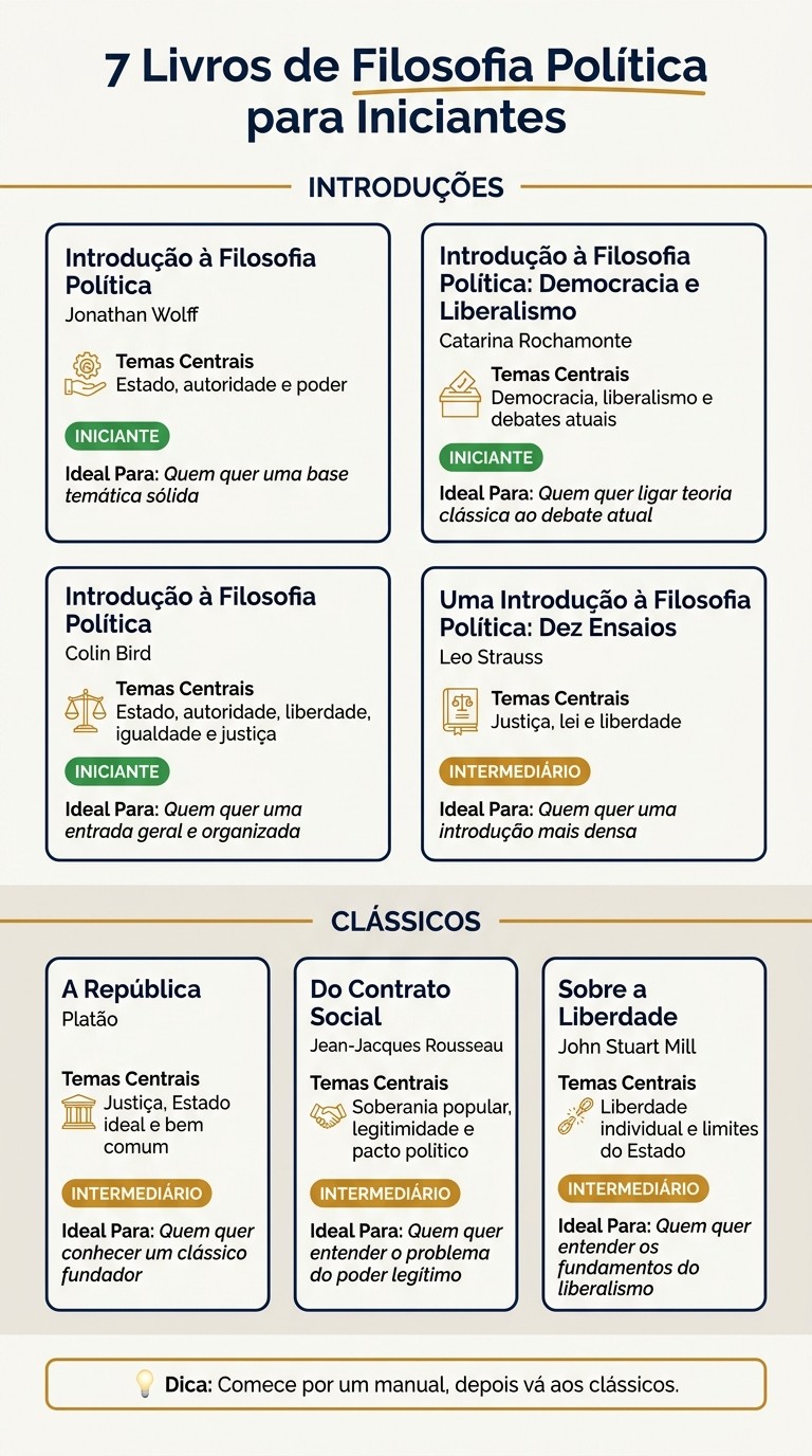 7 Livros de Filosofia Política para Iniciantes: Guia Rápido
