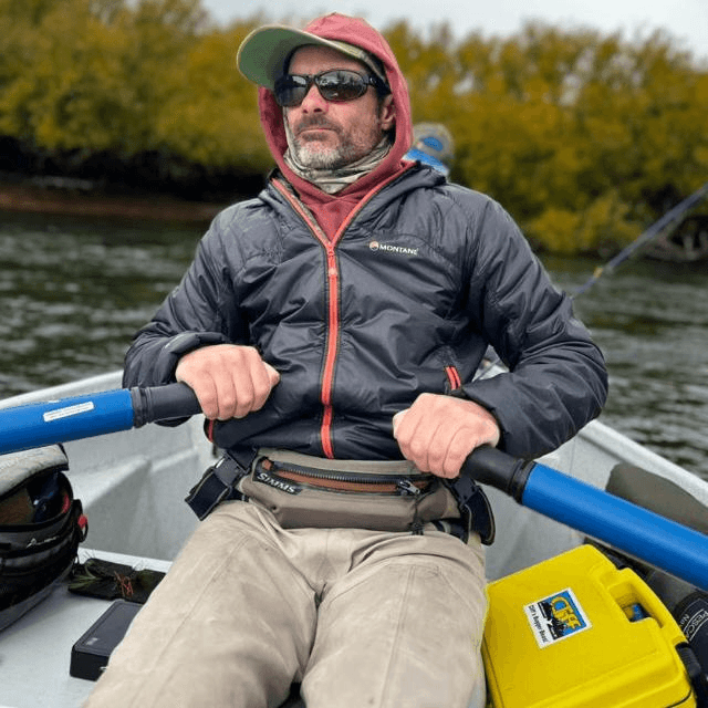 Hernan, local fly fishing guide on the Nahuel Huapi River — one of the best fishing trips in Patagonia offered by Rod Society