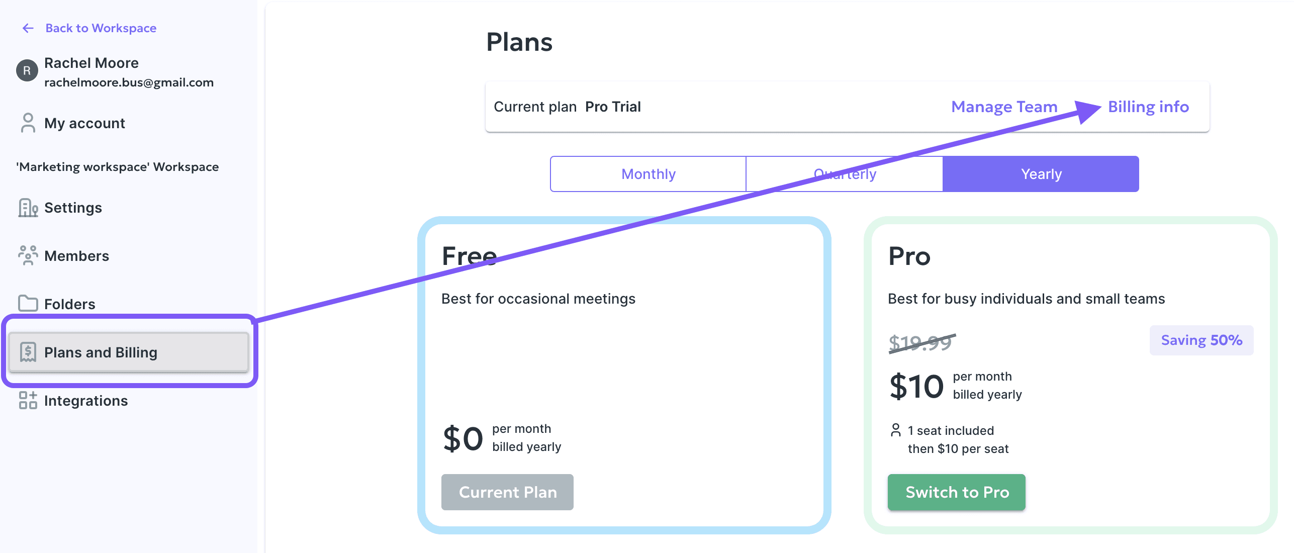 billing portal