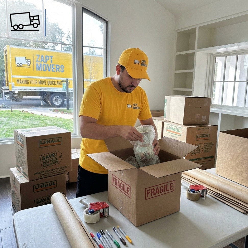 Zapt Movers Packing Scene