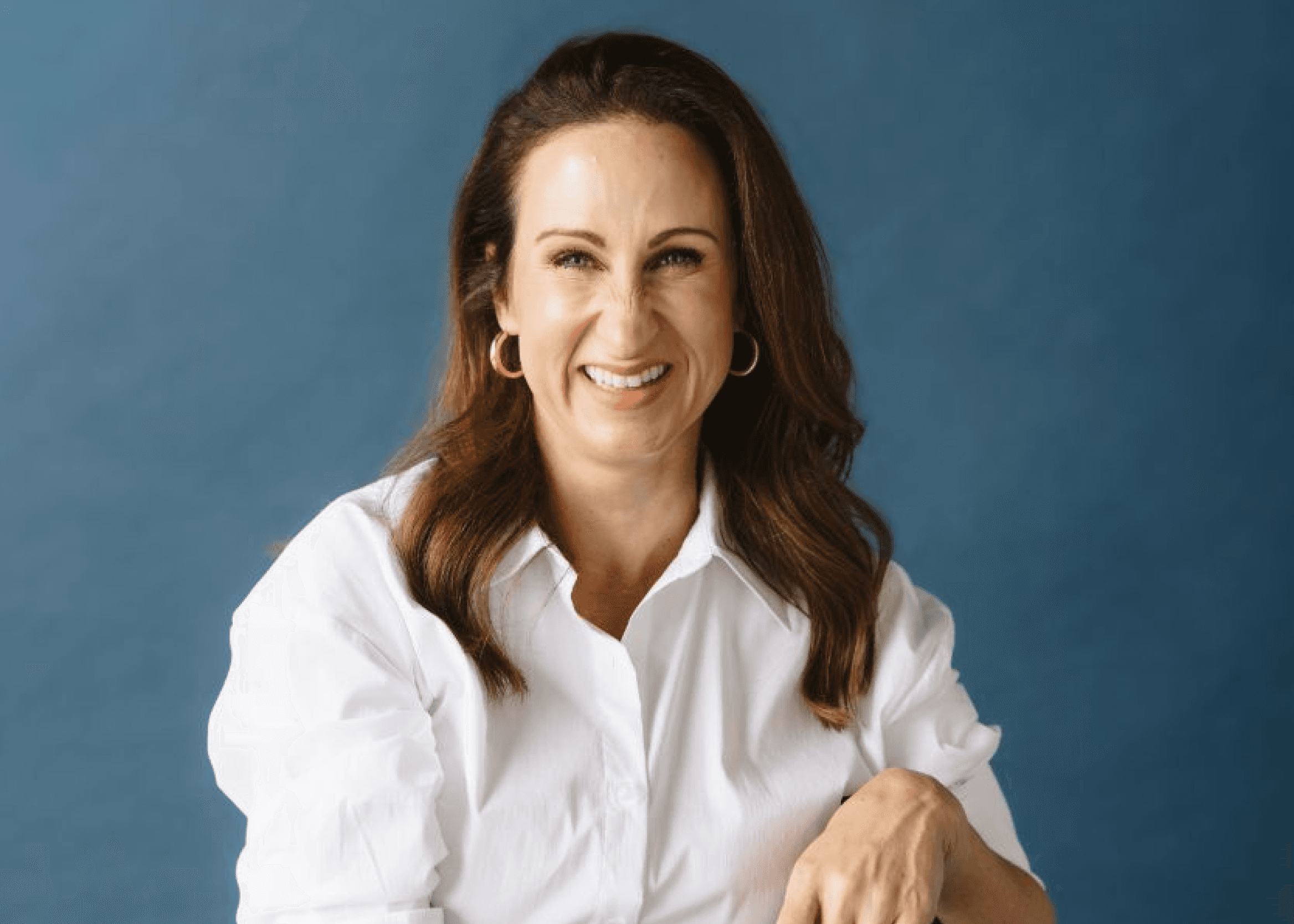 Close-up picture, Stacy is smiling