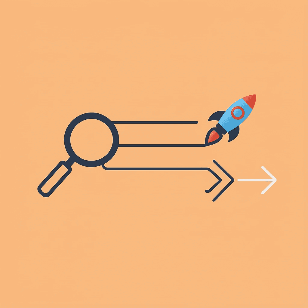 Two paths: one leading to wasted budgets, one leading to a validated SEO strategy - 