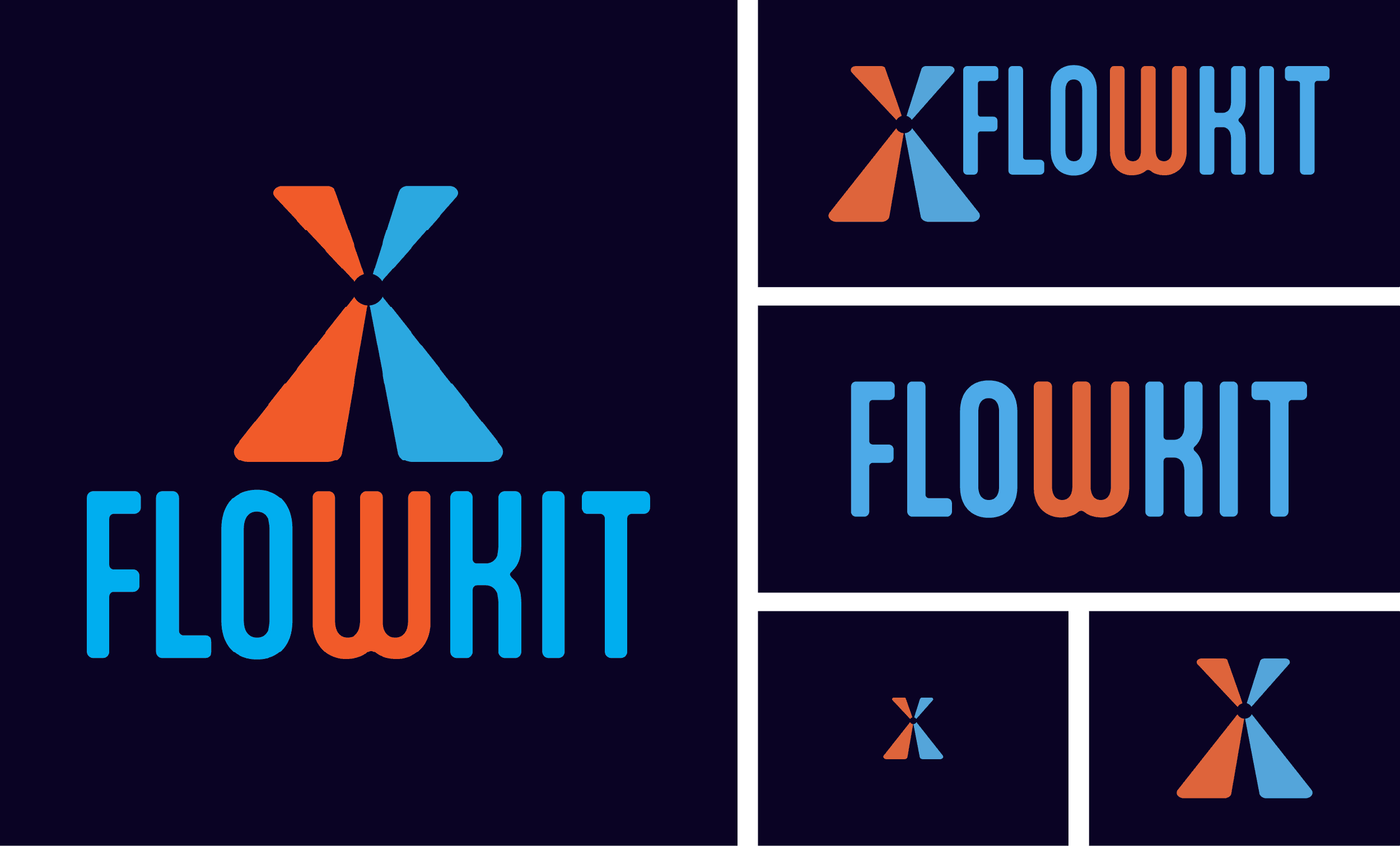 Flowkit logo variations