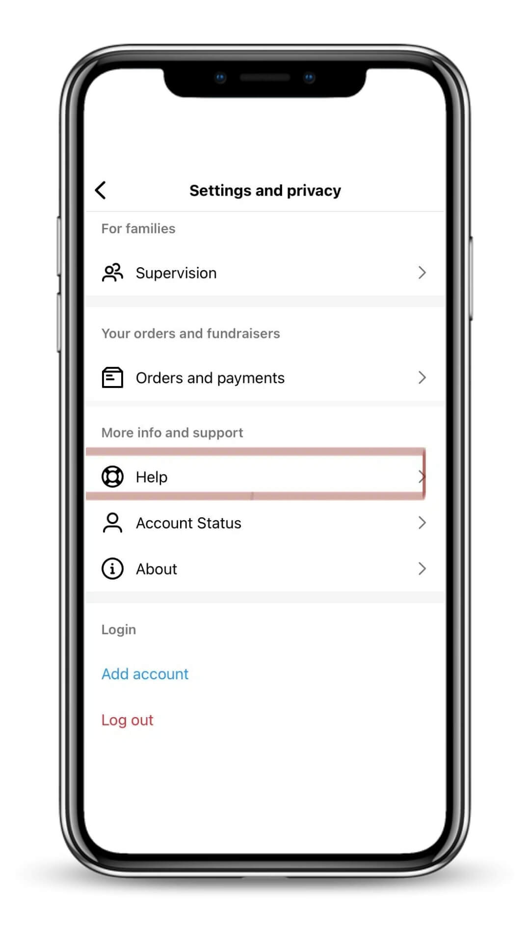report a problem to instagram-in-app support-help