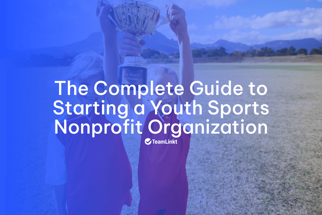 Young players holding a trophy