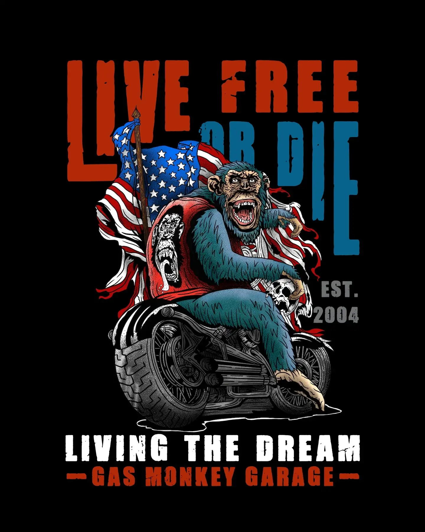 Gas Monkey Garage Life Free Or Die Design