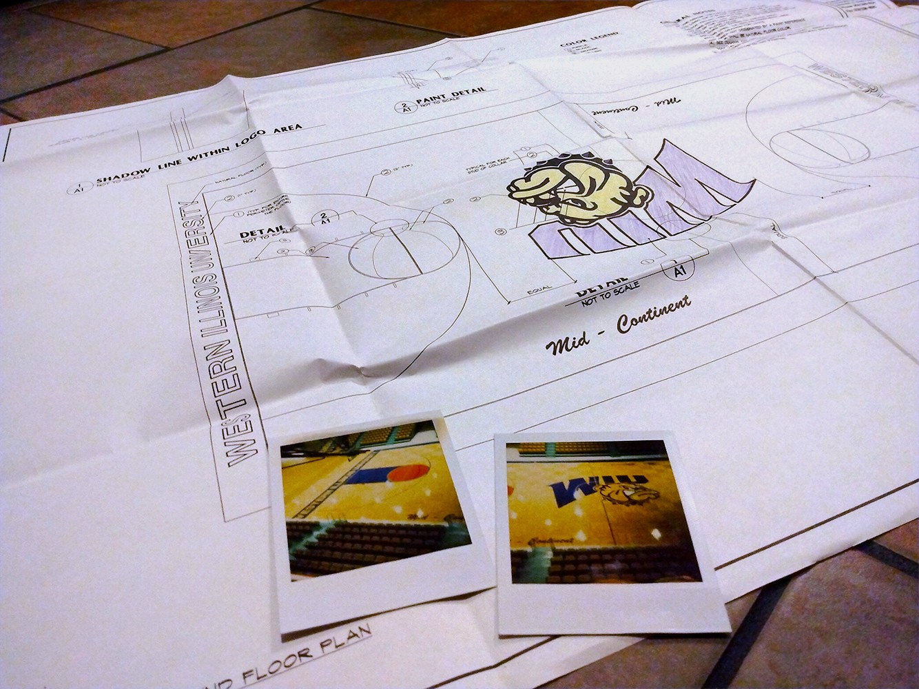 WIU Basketball Court Floor Plan