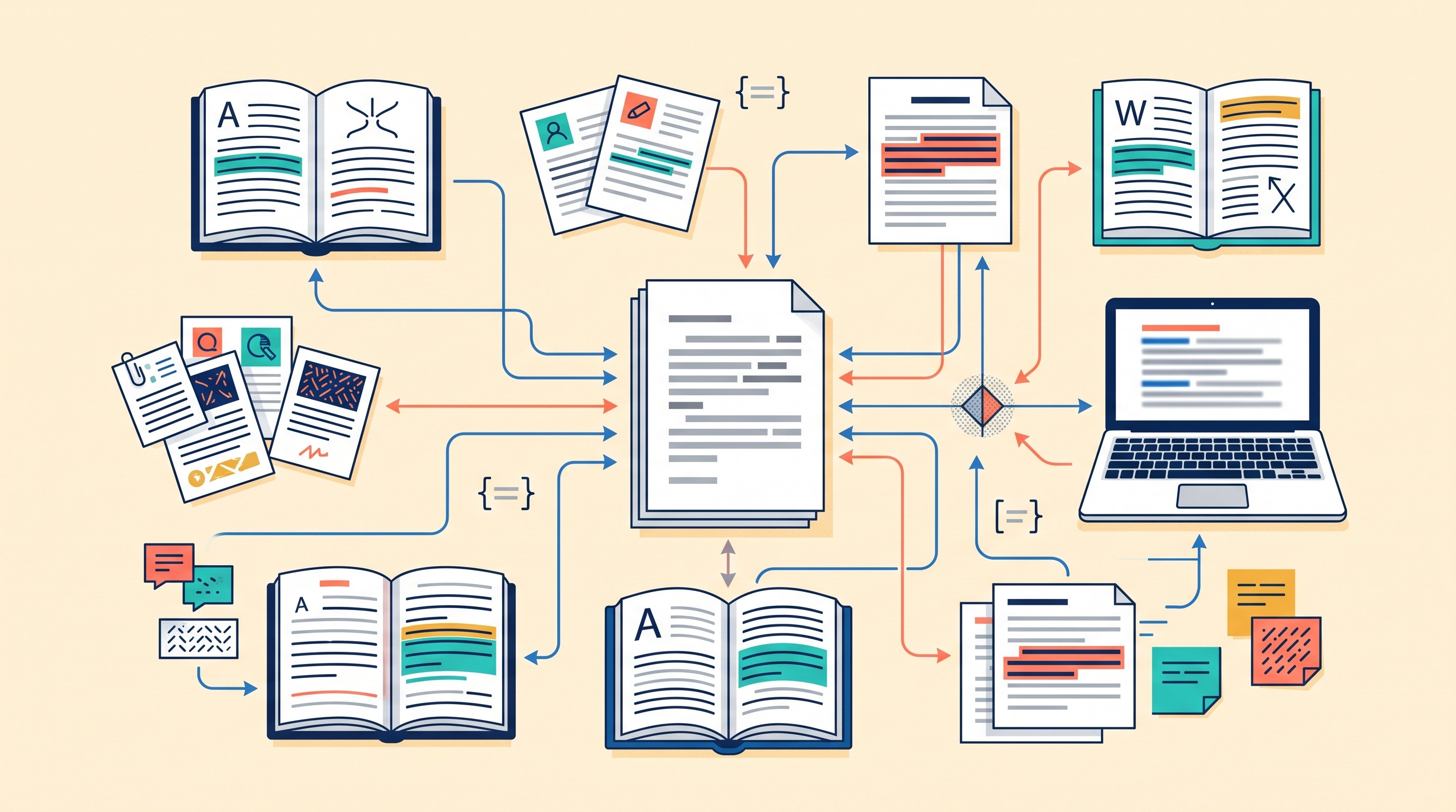 Claim to evidence map for academic writing