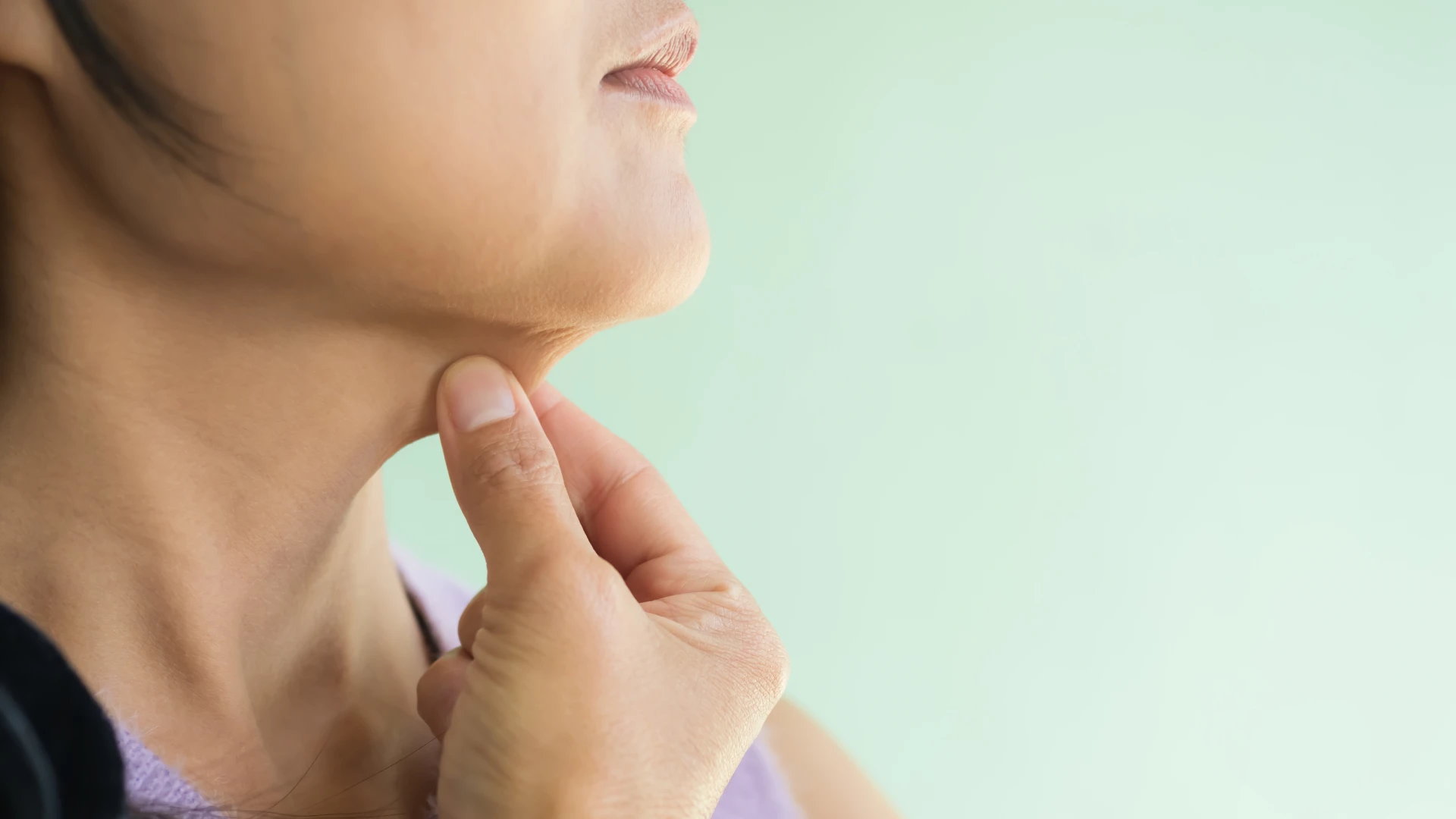 Woman with saggy skin.