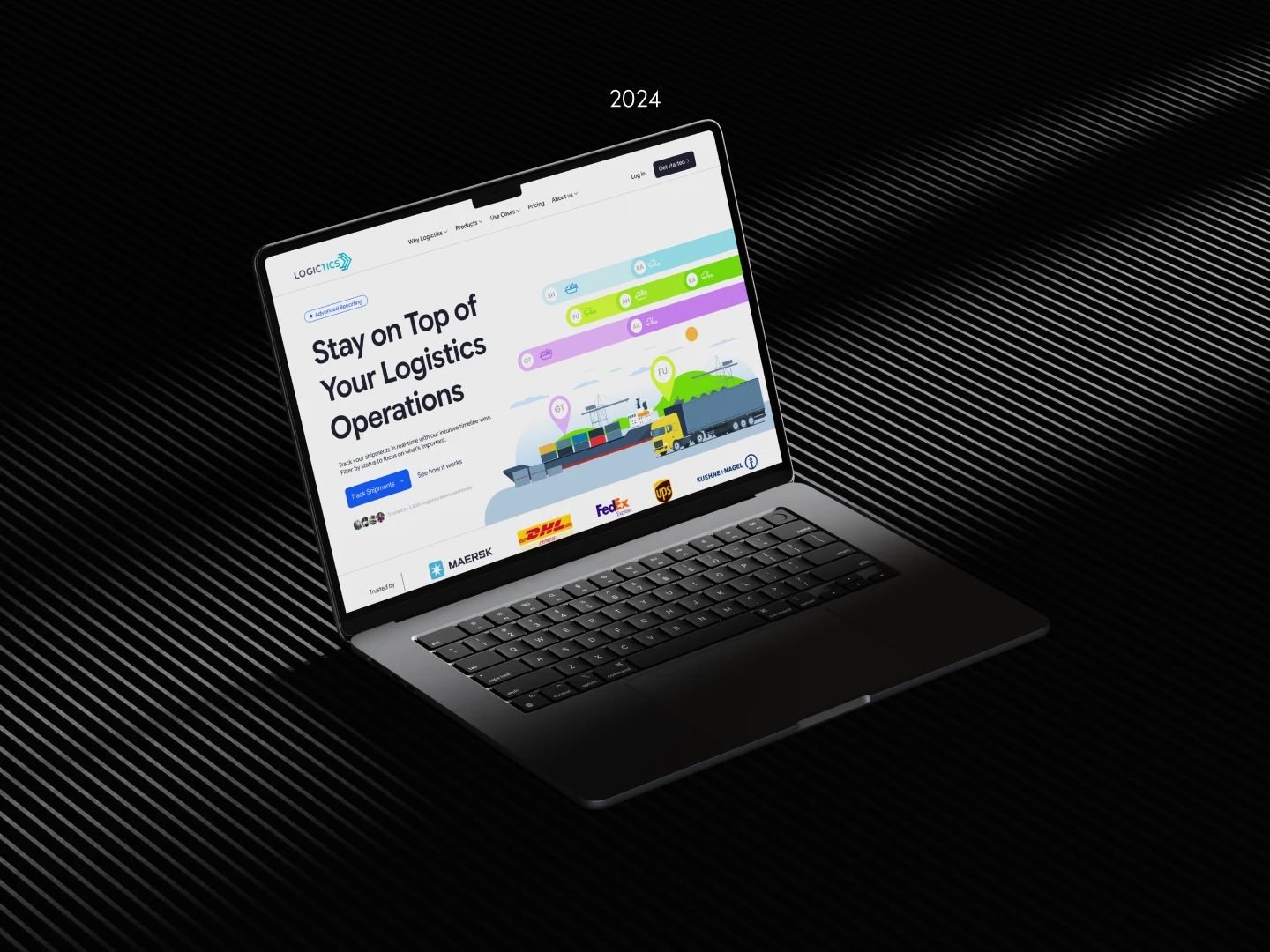 Logictics Landing Page Design