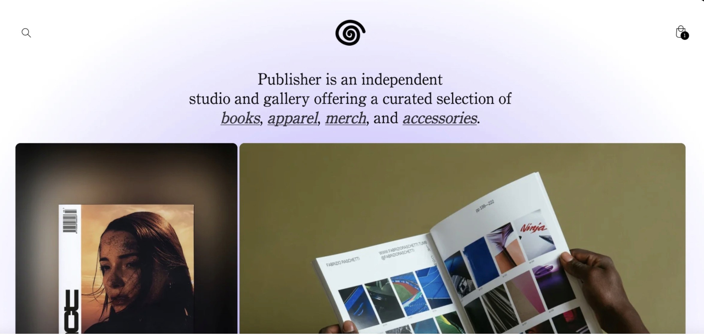 publisher shopify theme