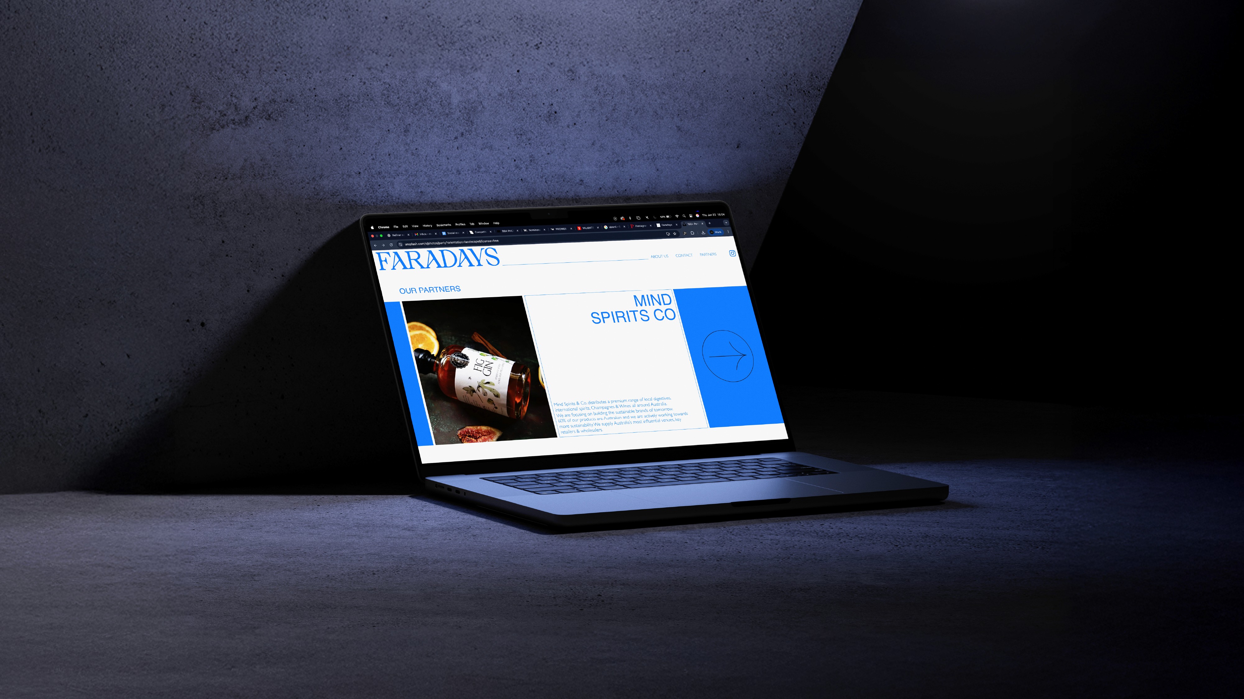 Faradays - Visual Identity System - UX/UI Design - Website