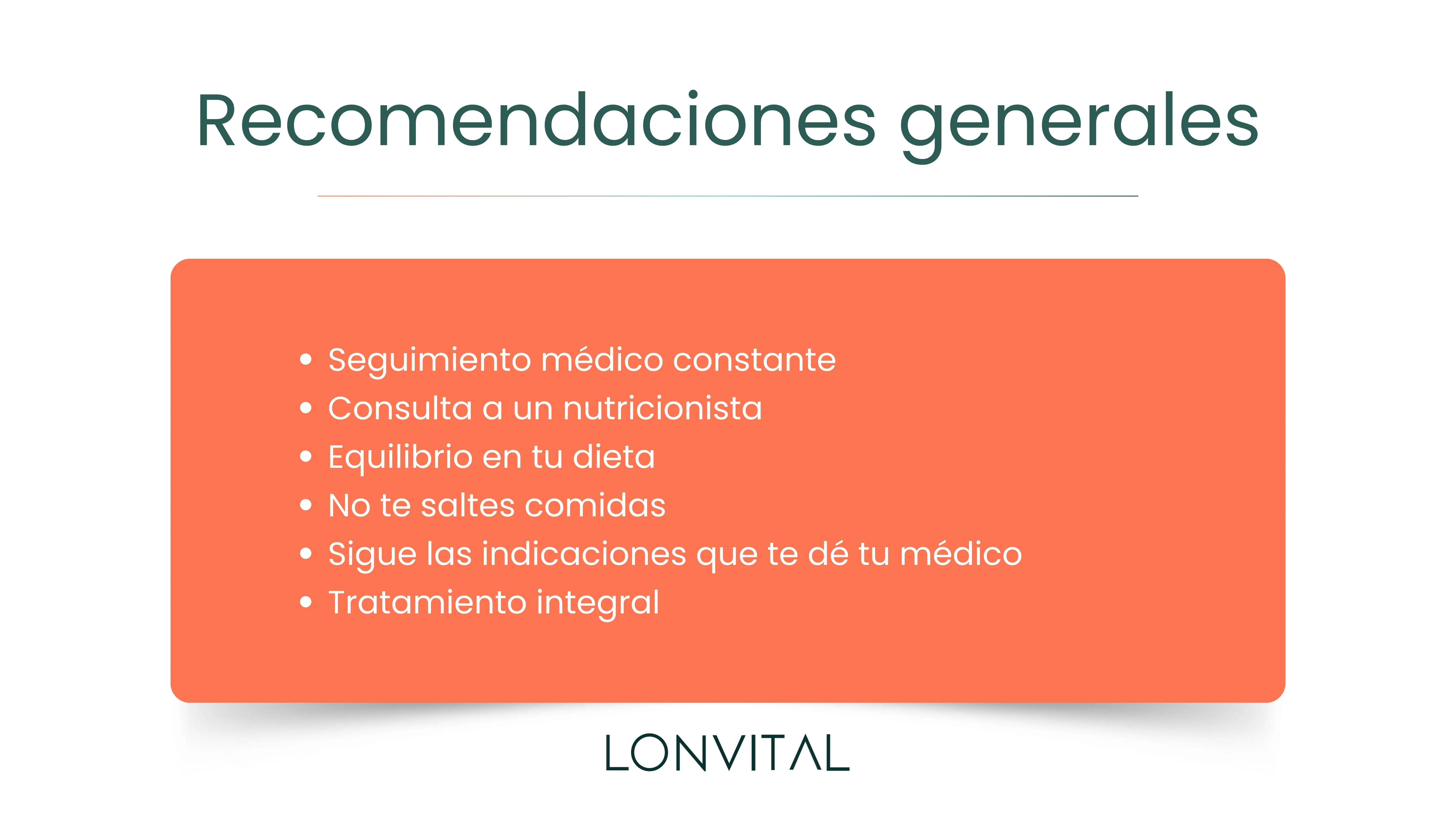 Recomendaciones generales