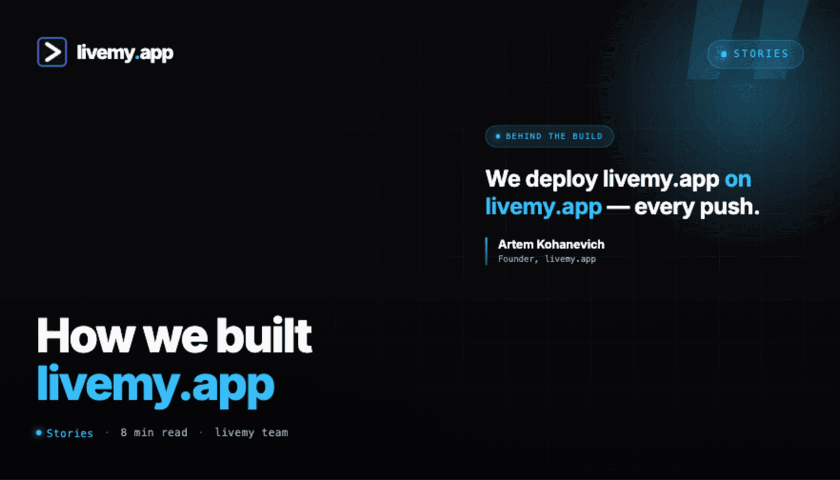 How we built livemy.app